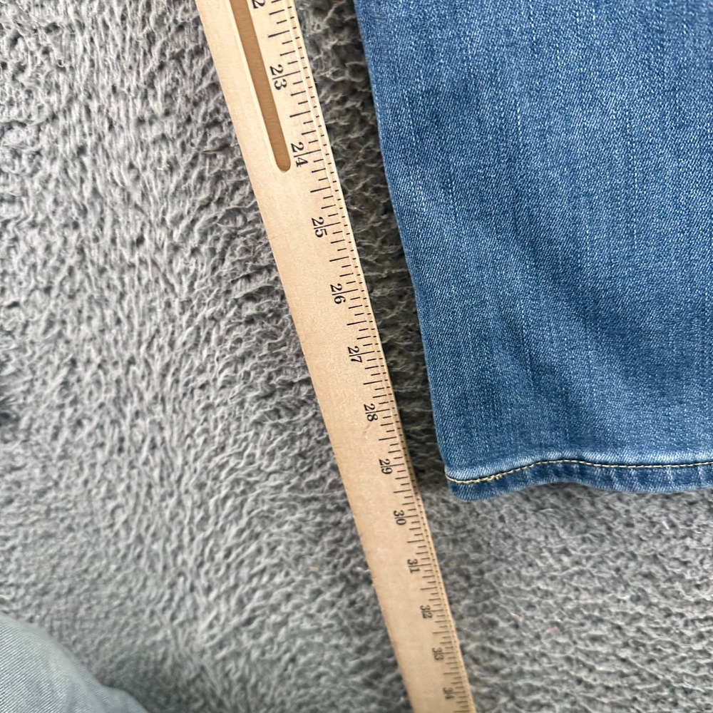 Signature by Levi Strauss Jeans Womens 20 Blue Denim Straight Slim Fit Mid-Rise - Picture 10 of 12